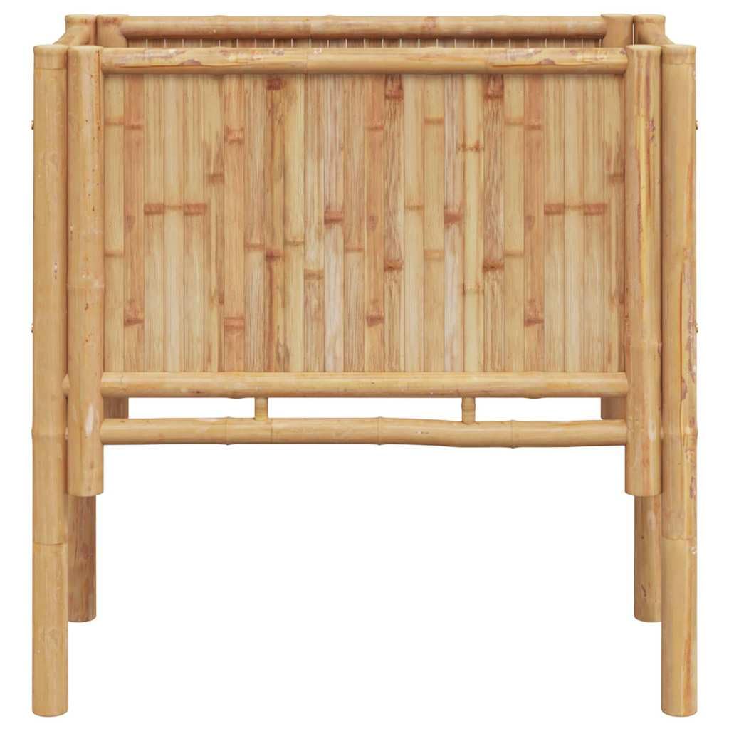 Podwyższona grządka brązowa 70 x 35 x 70 cm bambus
