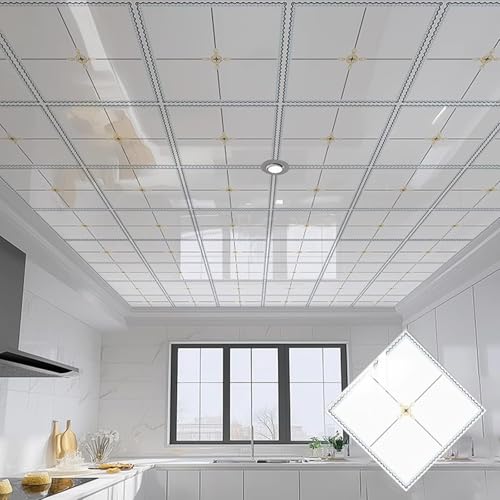 Azulejos de techo autoadhesivos impermeables para decoración de dormitorios 2