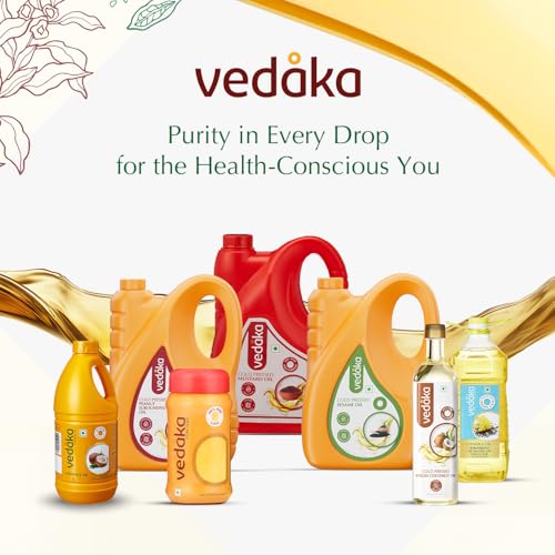 Image of Vedaka Cold Pressed Peanut Oil, 500ml (Pack of 3)