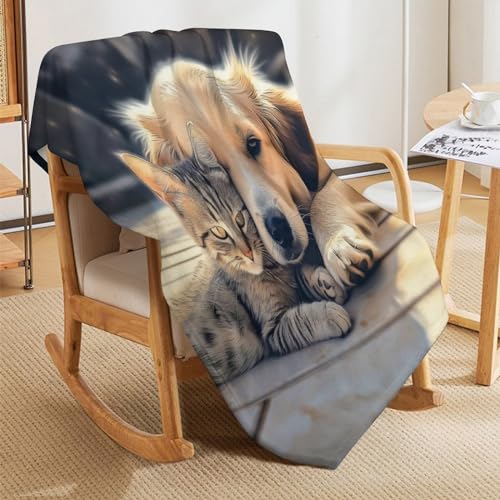 Couverture chien duveteuse et douce pour protéger votre canapé ou lit 140x180cm - 5