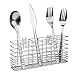 SANNO Large Expandable Dish Drying Rack Dish Rack Drainer with Stainless Steel Utensil Holder Over The Sink Dish Drainer Dish Rack in Sink On Counter