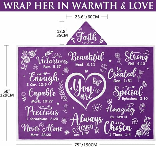 Christian-Gifts-for-Women-Faith-Religious-Inspirational-Gifts-for-Women-Catholic-Spiritual-Gifts-Bible-Verse-Wearable-Blanket-Hoodie-Women-Mothers-Day-Birthday-Gifts-for-Mom-Women-Sister-Friends Christian Gifts for Women Faith Religious Inspirational Gifts for Women Catholic Spiritual Gifts Bible Verse Wearable Blanket Hoodie Women Mothers Day Birthday Gifts for Mom Women Sister Friends