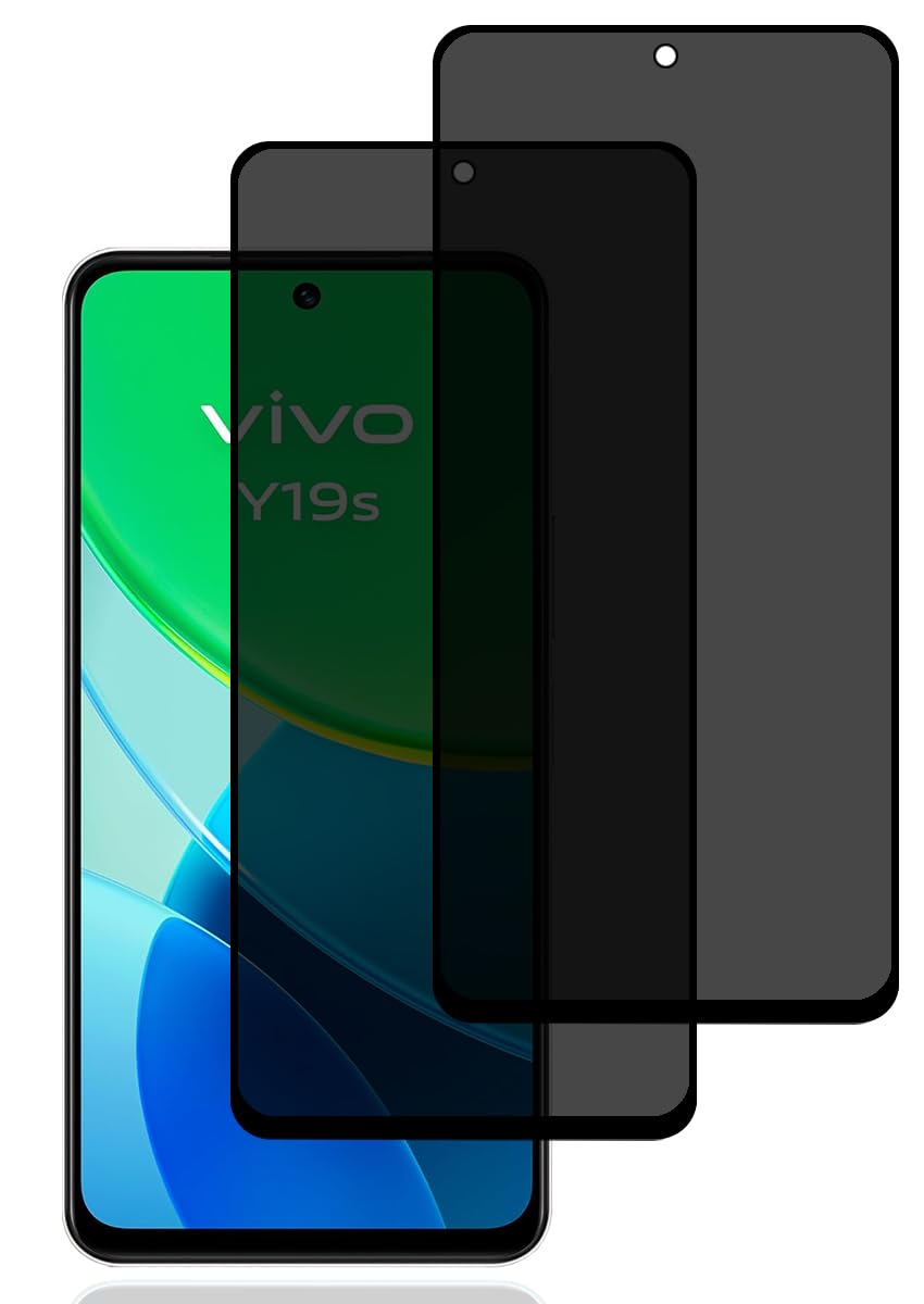 Pellicola Vetro Temperato Per Vivo Y19S [2+2] - HD 9H Anti Graffio + Protezione Fotocamera