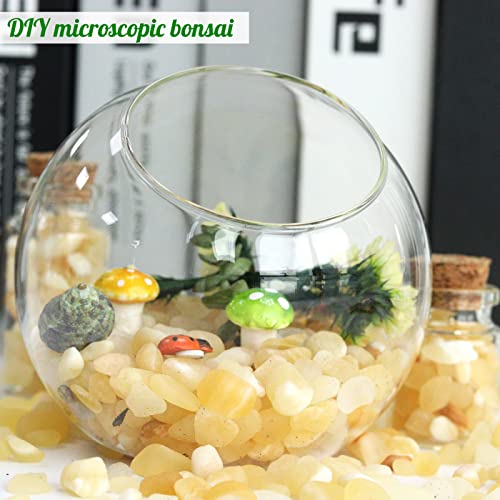 Image of 1lb Yellow Jade Aquarium Gravel Rocks Natural Tumbled Healing Crystal Chips Bulk Gemstones Crushed Stones for Fountain Vase Filler Planters Decorative Fish Tank Potted Reiki Energy Balancing