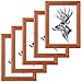 Produktbild WOLTU Bilderrahmen 15x20cm 5er Set Fotorahmen Holzrahmen mit Passepartout, zum vertikalen oder horizontalen Aufhängen/Aufstellen, Posterrahmen Collage Wanddeko, Braun