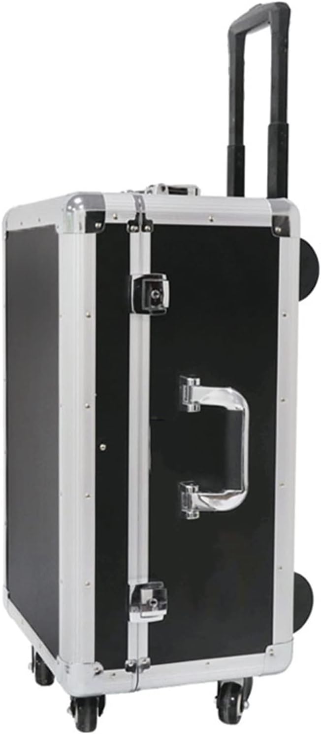 Portable Rolling Tool Box with Wheels Telescopic Handle and Removable Partition Storage nizer for Tools and Equipment Ideal for Contractors and DIY Enthusiasts