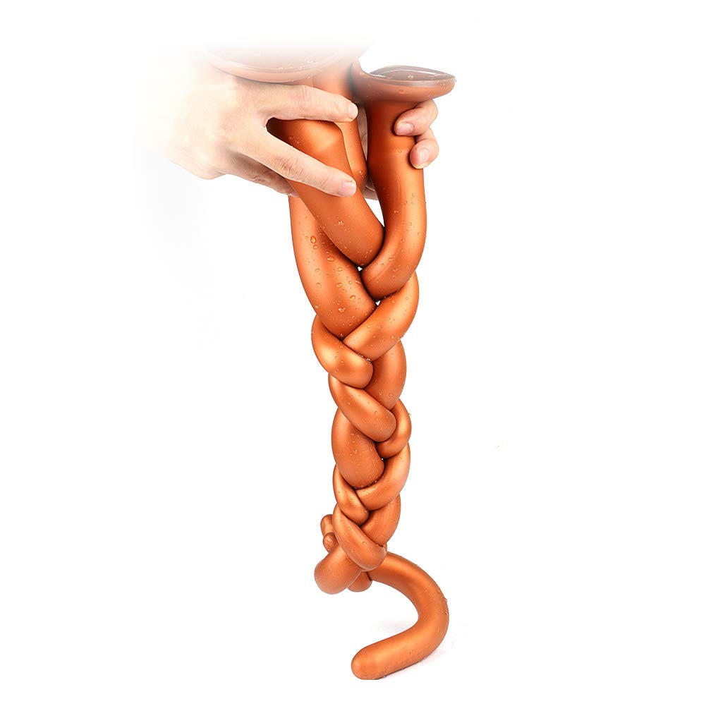 Plug anale Plug anale liquido in silicone morbido, dildo anale super lungo Butt Plug giocattolo sessuale per principianti e utenti avanzati Roluck (XL 60 cm)
