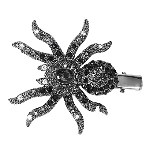 F Fityle Mode Halloween araignée pince à cheveux filles cadeau Punk gothique étincelant pour la fête du nouvel an Cover