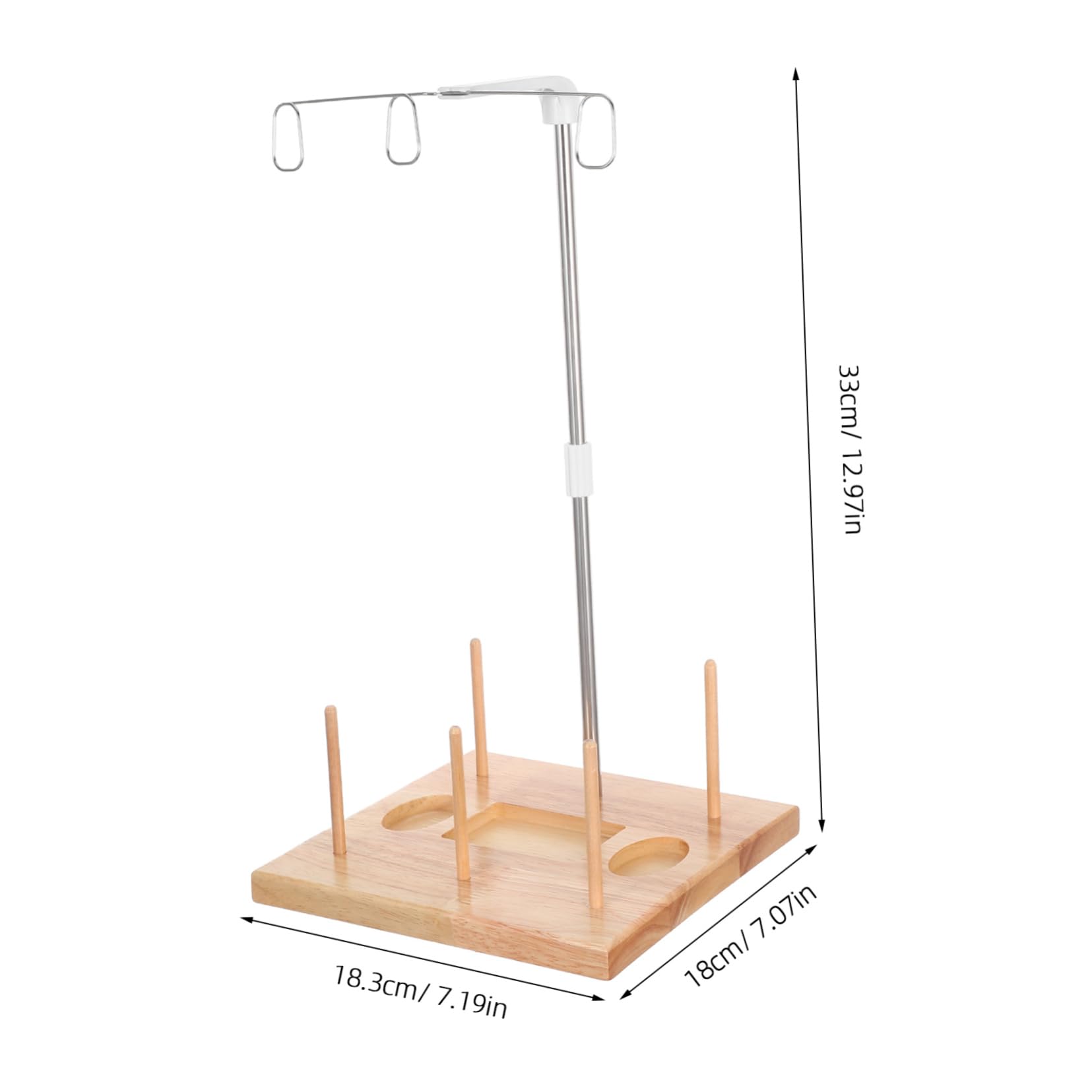 Supporto per Rocchetto in Legno Rocchetto da Cucito Supporto Filo per Rocchetti Organizer per Filo da Ricamo