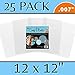Grafix Craft Plastic - Ultra Clear .007” Craft Plastic Film, Durable and Archival Film, Perfect for DIY Crafts, Stencils, Journals, Cards, 3D Embellishments, and More, 12 x 12, Clear, 25 Pack