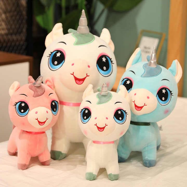 Image of Gifts for Kids Pony Rainbow Large Animal Kids Teddy Bear - Soft Toys for Birthday Women, Wife, Girlfriend, Best Friend Baby Boys Best Valentine Gift 25 cm
