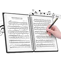 Flintronic A4 Music Sheet Chormappe, Wasserdicht Kunststoff 60 Hüllen Registermappen, Schnell & Bequem Notenmappe für Musikpartitur, File, Papier, Akten (32 * 24 CM, Schwarz)