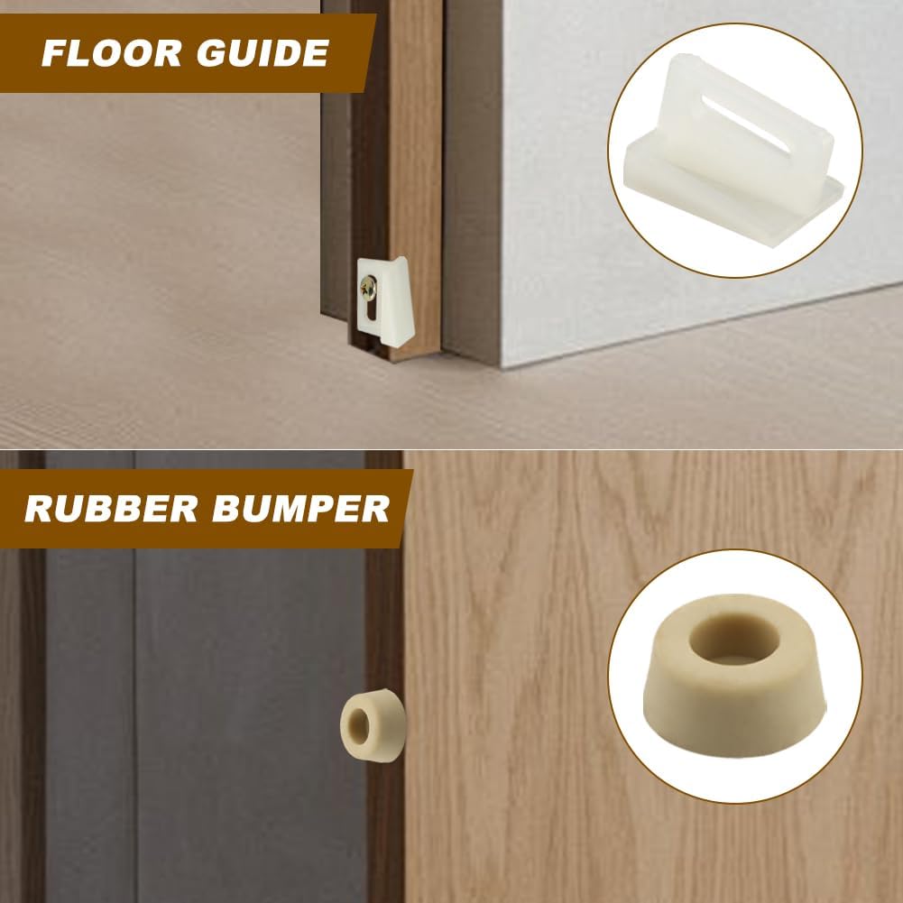 Pocket Door Hanger, Sliding Top Hanger Roller Compatible with Johnson Part #1125 & #1500 Hardware Kit, Pocket Door Hardware up to 275 lb for Bedrooms, Bathrooms, Kitchens