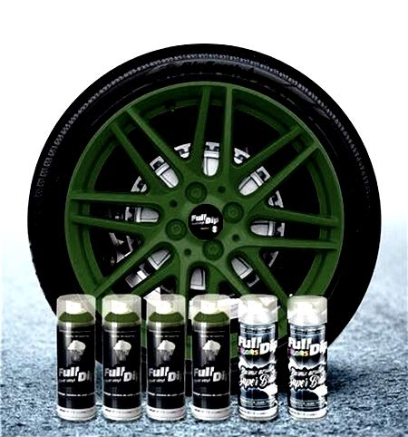 6 Stück Full Dip Militär Grün 2.0 Glänzend Sprüfolie