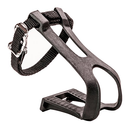 Retrospec Bicycles Unbreakable Bicycle Toe Clip/Cage/Strap, Black, Small