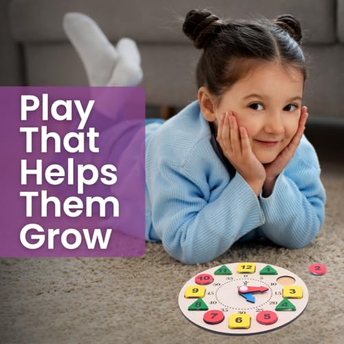Image of Learning Clock with Time Flash Cards | MDF
