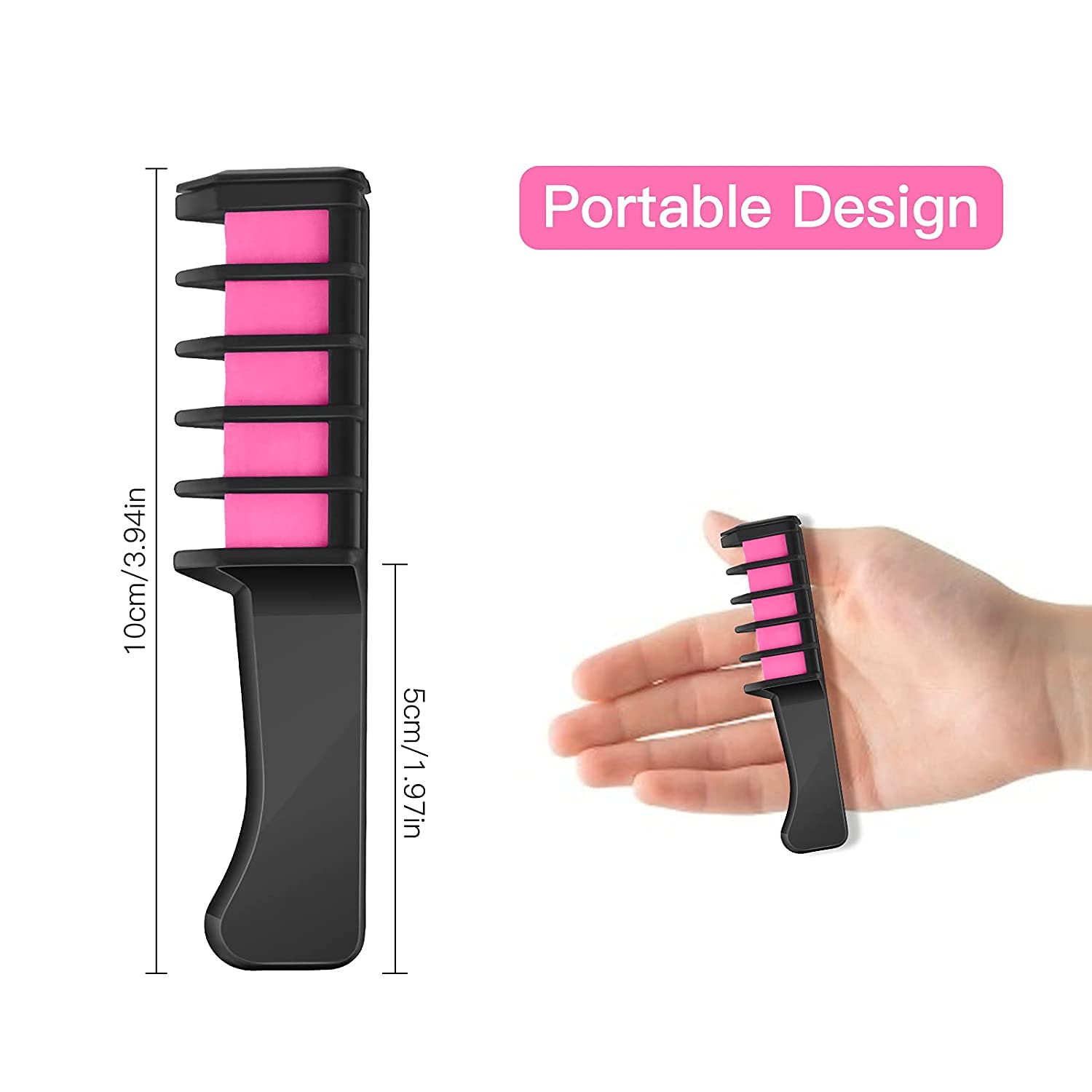 Buy MSDADA Hair Chalk for GirlsNew Hair Chalk Comb Temporary Bright