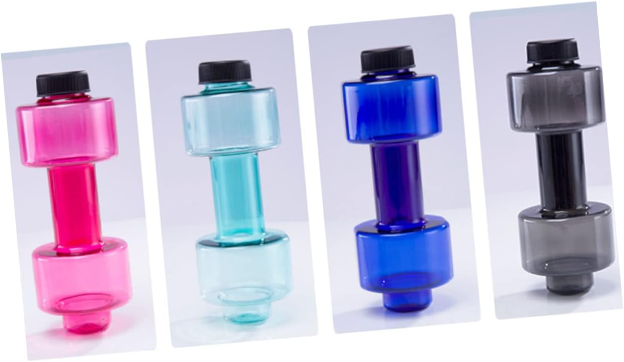 Dumbbell Sports Hydration Container Blue PET for Exercise and Home Fitness image 2