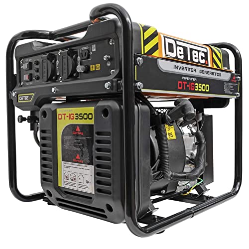 DeTec. Generatore di corrente inverter 3,5 kW – Generatore di corrente a benzina 230 V + 12 V |...