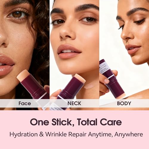 Calcium Multi Balm Stick for Face, Eyes, Lips & Neck – Korean Collagen Moisturizing Balm with Vitamin D & Shea Butter – Firming, Hydrating & Skin Barrier Care Stick for All Skin Types - Image 4