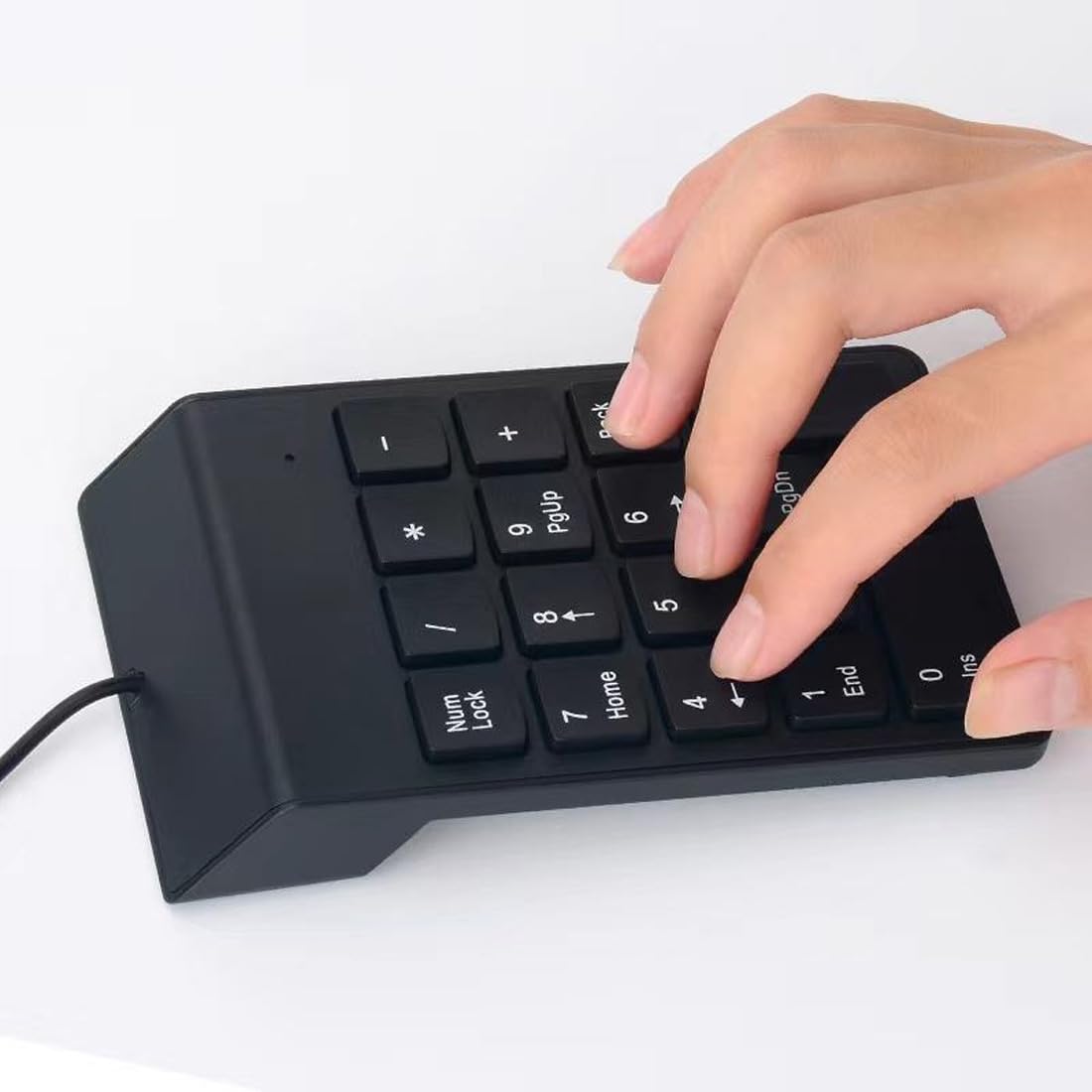 Imaashi 18 Keys Portable USB Numeric Keypad - Ultra-Slim Wired Number Pad for Laptop, PC, and Mac Computers Suitable for Efficient Data Entry-image-16