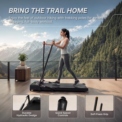 Image of Cult Walking Pad with Trek Motion for Home | 4 HP BLDC Motor | 2-Level Manual Incline | LED Display | 130 kg Weight Capacity | Foldable & Portable