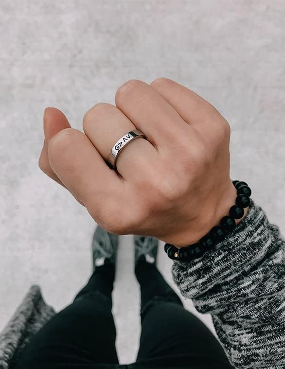 Elevated Faith Silver God is Greater than the Highs and Lows Ring
