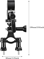 Vista 4 de Estabilizador de cardán para cámara de acción para manillar de bicicleta al aire libre Cámara de acción Gimbal estabilizador titular para ciclismo