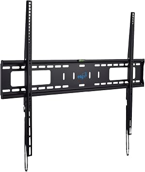 ELG Fixed Low Profile TV Wall Mount for 48-120" TVs up to 165.3 lbs, Auto-Locking Quick Release System, VESA 900x600mm, Heavy-Duty Steel, Black