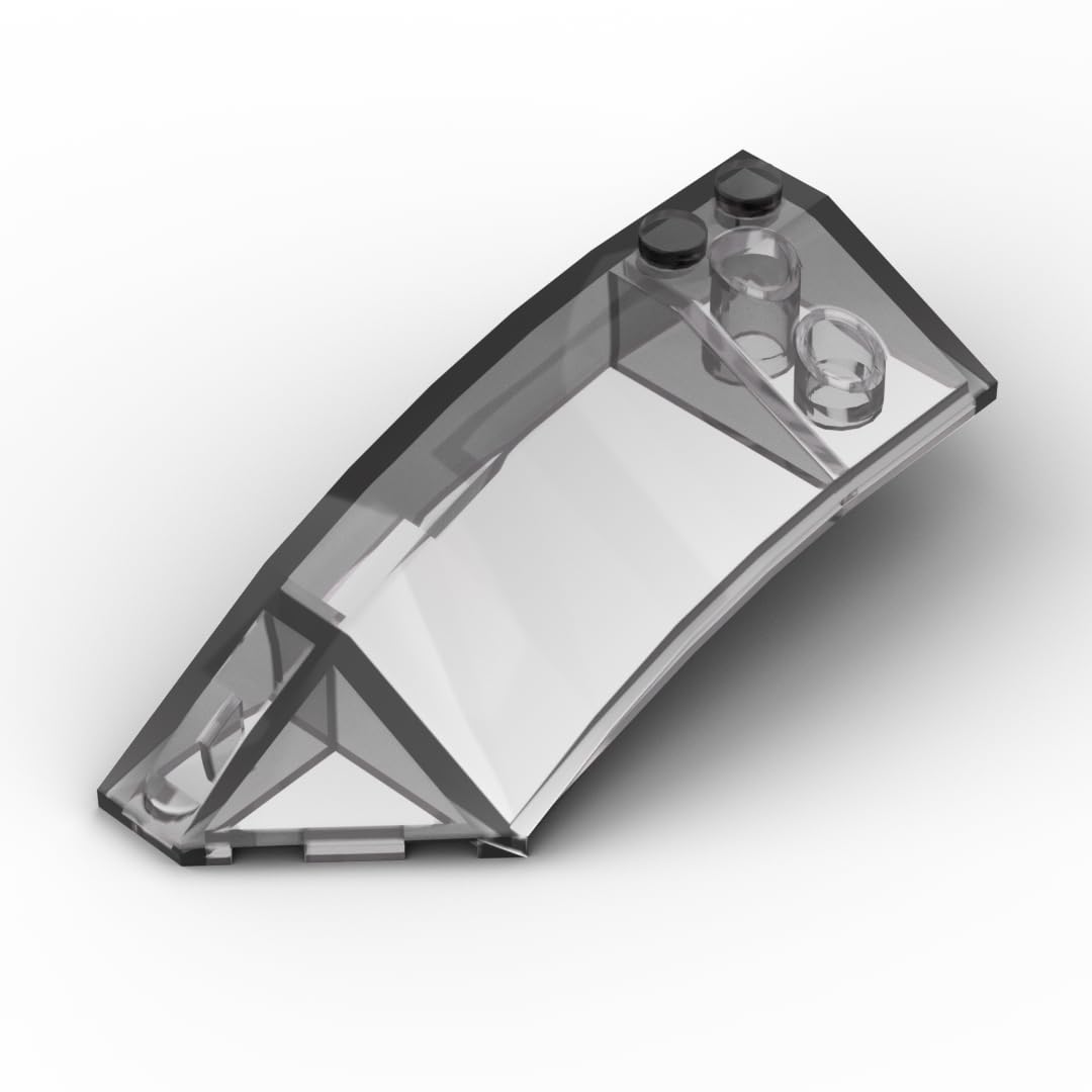 Gobricks Wedge Brick 3X 8X 2 Wedge (Left) 10PCS Compatible with Lego GDS-M059 Classic Bulk MOC Color:Trans Black 111