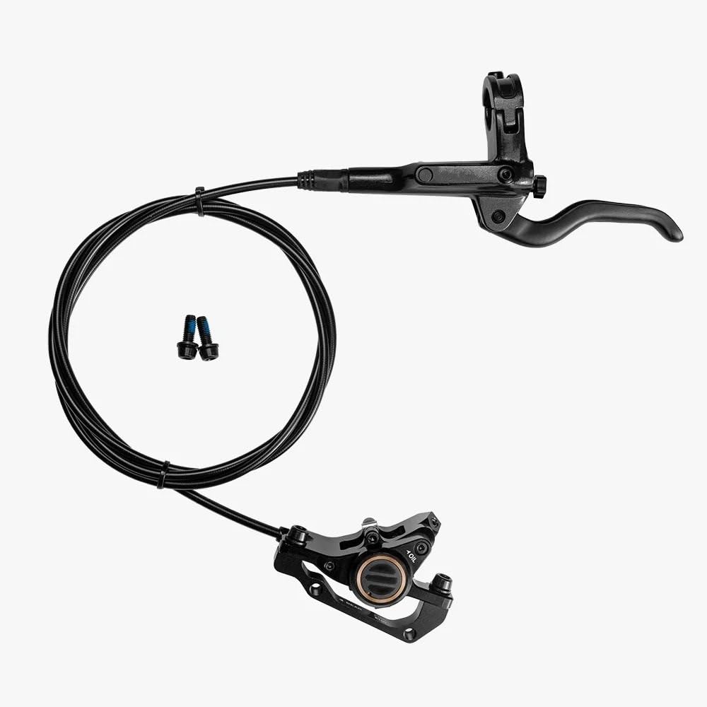 Freno de Tambor para Bicicleta Freno de Disco hidráulico para Bicicleta de montaña, hidráulico de Doble Flujo para Freno hidráulico MTB XC Tambor Trasero para Bicicleta