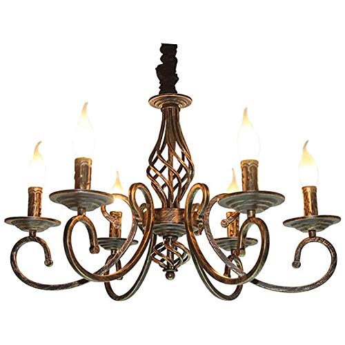 Chandelier country french 6 lumières : fini les salles à manger sombres et sans âme