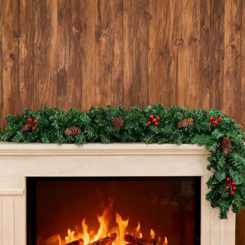 Couronne artificielle réaliste de 2,7m pour créer une ambiance de Noël - 8