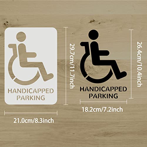 FINGERINSPIRE Handicap Stencil Template 29.7x21cm Plastic Handicap ...