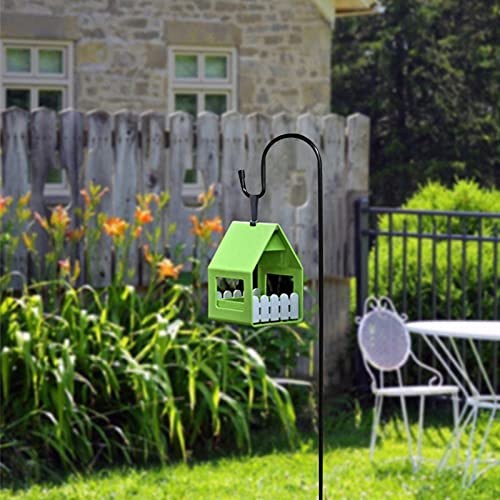 BESPORTBLE Schäferhaken 4 Stück - Gartenstab Eisen Schwarz 75cm