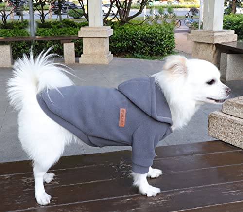 HuaLiSiJi Hunde Hoodie Kapuzenpullis Sweatshirt Fleece Warm und Leicht, Sehr Schön, Bequem und Weich, Super Anzuziehen (3XL, Grau)