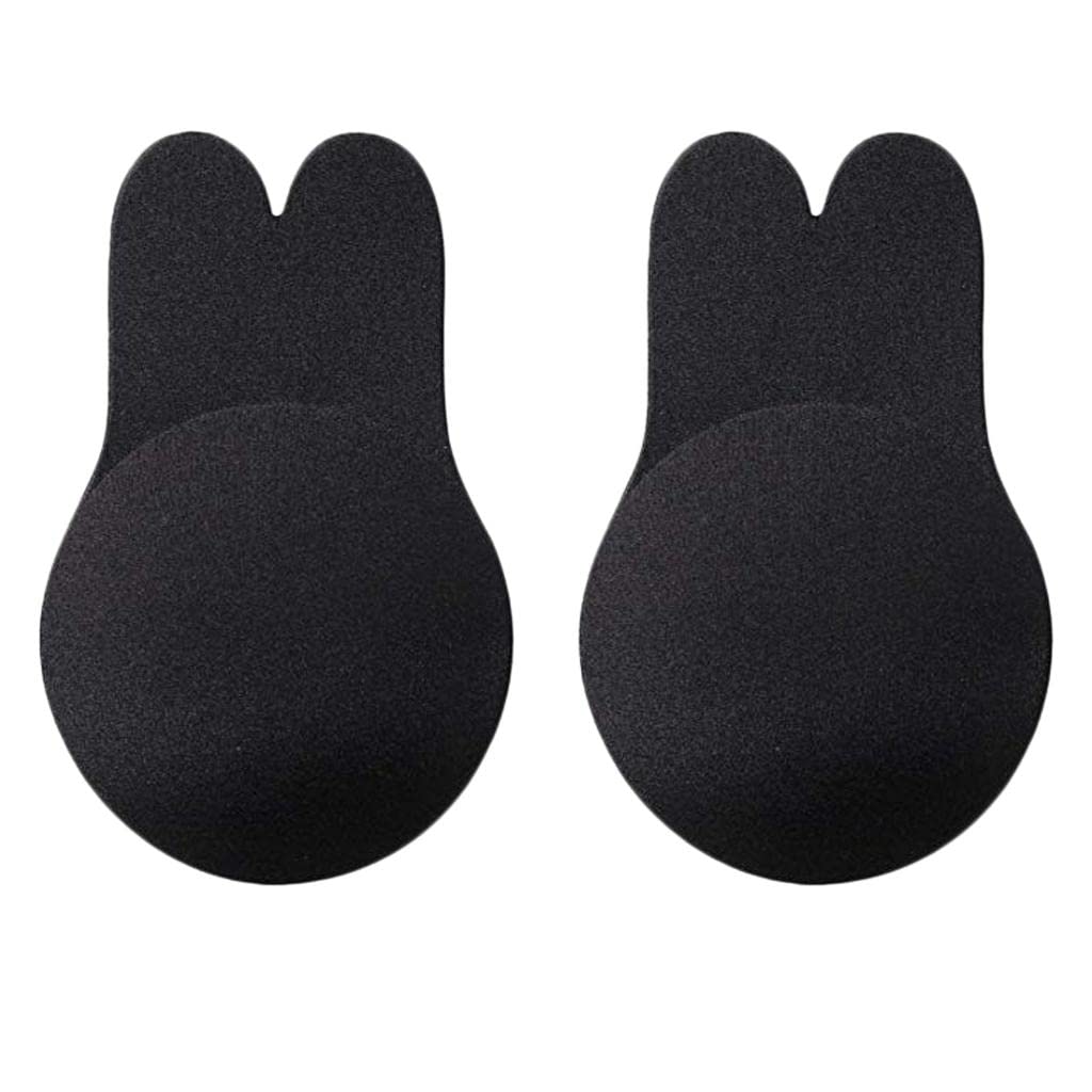 Invisible Breast Lift Bra Tape Reusable Nipple Push Up Sticker 9.5cm Black-image-10