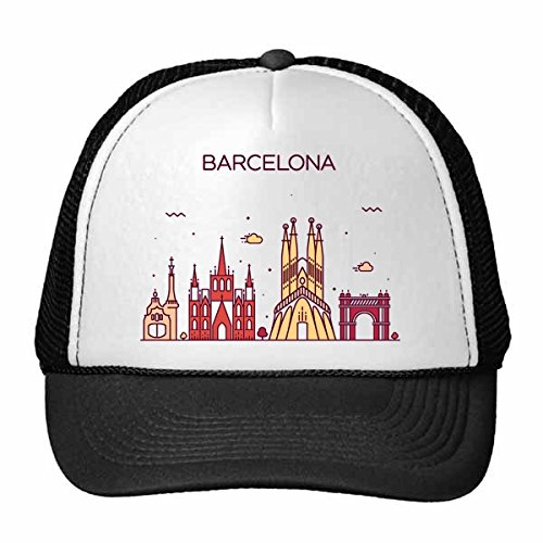 Chapeau de camionneur Barcelone Espagne multicolor idéal pour les sorties de vos enfants