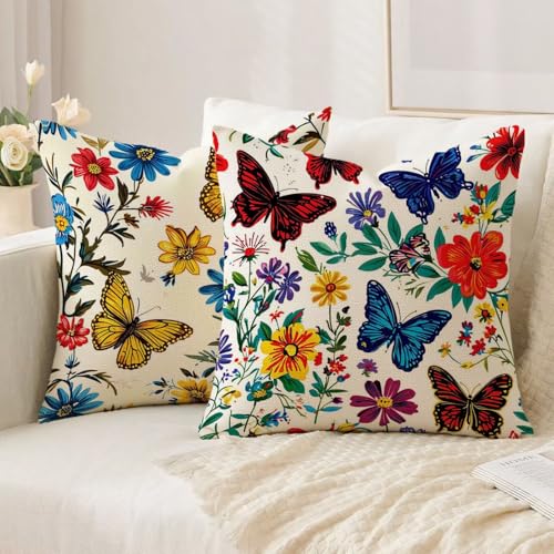 Housse coussin 60x60cm imperméable double face taie oreiller lin canapé