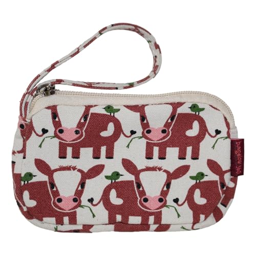 Bungalow 360 Canvas Clutch Coin Purse (Cow)