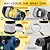HVLP Paint Sprayer,1200W High Power Electric Spray Gun,6 Nozzles,3 Spray Patterns & 1200ml Large Container for Furniture,Cabinets,Walls,Fences,Garden & Outdoor
