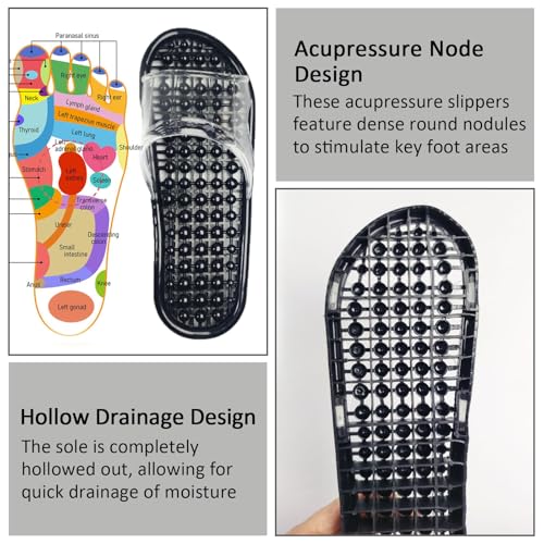 Zapatillas de acupresión para pies, masajeador reflexológico miniatura 3