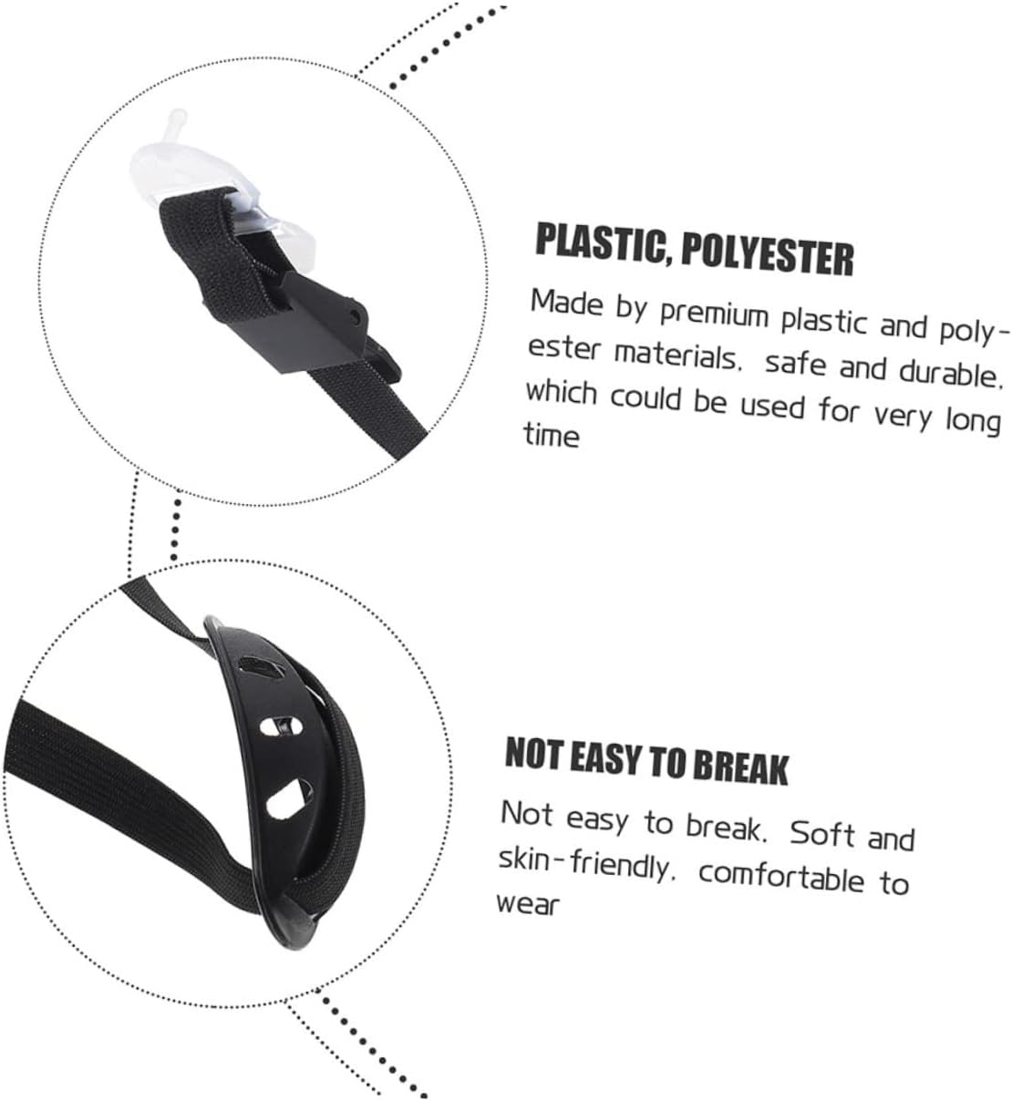 2pcs Hard Hat Chinstrap Jaw Strap for Double Chin Protection Hockey Softball Helmet Wear-resistant Easy to Install