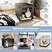 Explore Land Breathable Dog Crate Cover - 4 Sides Mesh Ventilation, Basic Pet Kennel Cover, All Sides Open, Universal Fit for 1 2 3 Doors 24 inches Wire Dog Crate