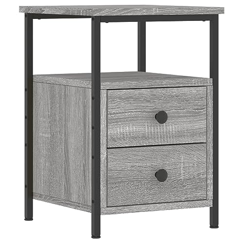 vidaXL Table de Chevet, Armoire de Nuit avec Pieds Réglables, Armoire de Lit avec Rangement, Table...