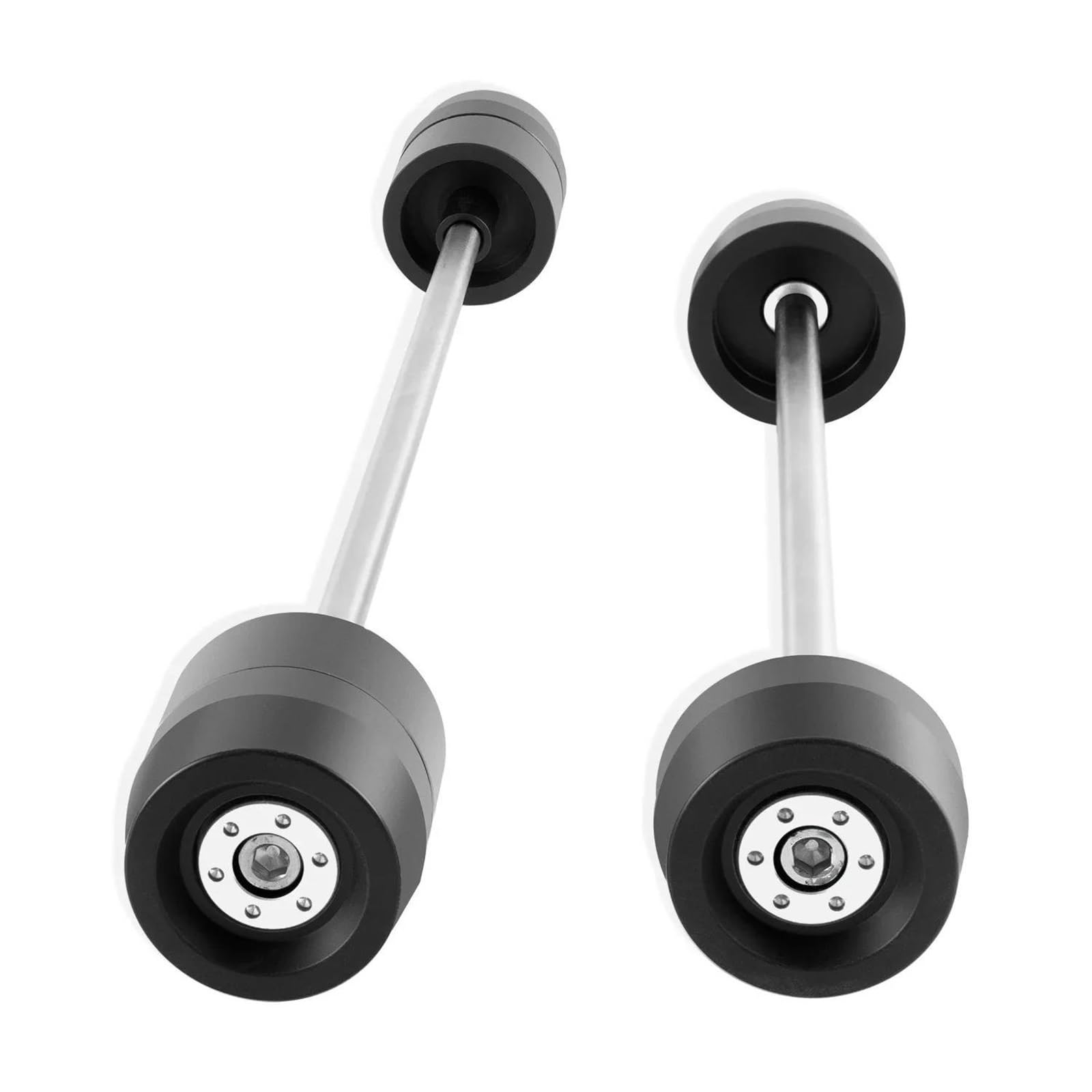 Protezione Anticaduta Per Forcella Anteriore E Posteriore Per Motocicletta, Per BMW S1000RR S1000R S1000XR F900R F900XR Moto Tamponi Ruota Forcella Asse Anteriore e Poste(Argento)