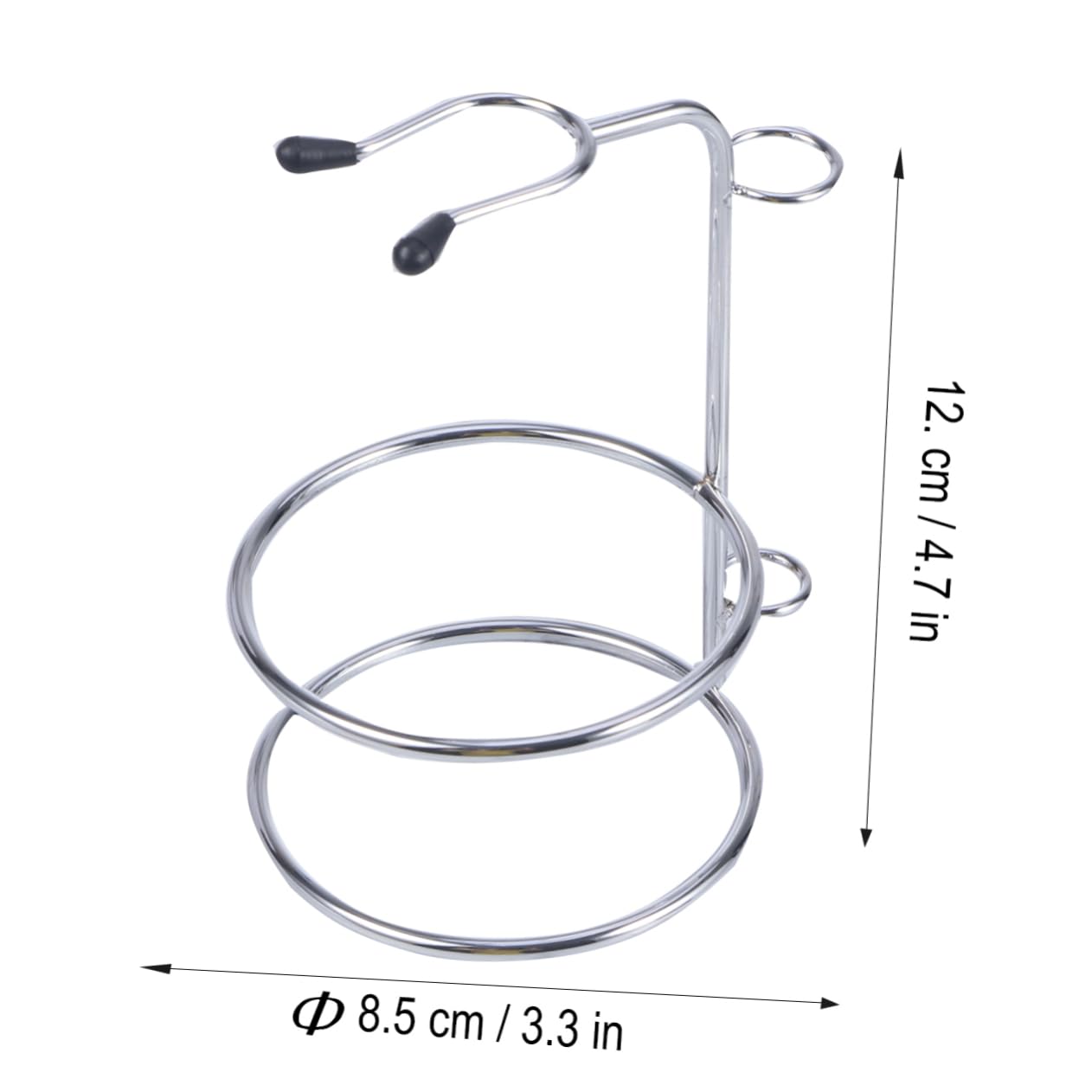 Healeved 2 Piezas soporte y para brochas de afeitar afeitadoras calvas para la cabeza de los hombres soporte de afeitar con cuenco stainless steel portaherramientas soporte de afeitado