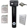 AFWFilters AIP10 Air Injection Platinum Iron, Manganese, Hydrogen Sulfide Filter Vortech Black Tank, Stainless Steel Bypass 1" FNPT Stainless Steel Bypass