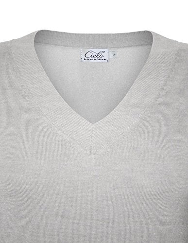 Women's Solid Soft Stretch Pullover Knit Sweater3