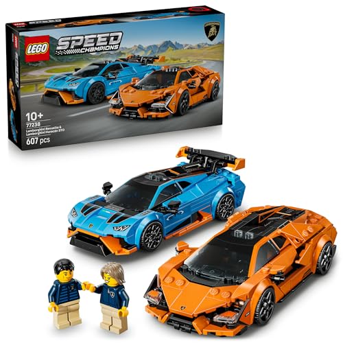 レゴ(LEGO) スピードチャンピオン Lamborghini Revuelto & Huracan STO おもちゃ 玩具 誕生日 プレゼント ブロック 男の子 女の子 子供 10歳 11歳 12歳 小学生 乗り物 車 ミニカー フィギュア グッズ 77